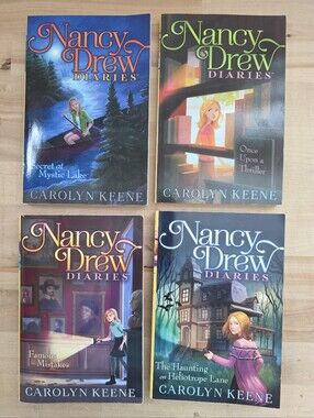 Nancy Drew Diaries Set Of 4 YA Paperback Books By Carolyn Keene